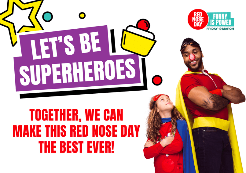 Red Nose Day – fundraising superheroes